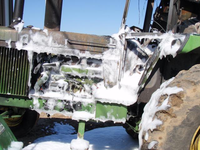 Tractor fire April 9, 2010. Jim Then farm